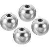PATIKIL Dadi Manopola, 4pz M6 Femmina Filettatura 20mm OD 304 Inossidabile Acciaio Tondo Sfera Vite Cappuccio Coperchio per Illuminazione Mobili Fai-da-Te Decorazione, Argento