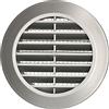 KOTARBAU® - Griglia di ventilazione argento satinato e rotonda, diametro 60 mm, con griglia di protezione dagli insetti