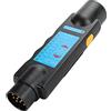 Qiping Strumento di Prova del rimorchio a 13 Pin 12v, Tester diagnostico di Collegamento del Circuito Presa Spina 13 Pin Stile Europeo per roulotte Auto