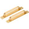 QUARKZMAN 2 Pz Maniglia per Porta a Battente, Maniglie per Porta da 7,09 Pollici, Maniglia per Cancello Patio per Armadio Garage Porta Scorrevole Armadio Cassetto Capanno, Oro