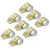 LONGKING 3776 Pezzi Piastrelle a Specchio Autoadesive, Adesivi a Specchio Quadrati, Piastrelle a Mosaico in Vetro per Decorazione Fai da Te, Piastrelle Stile Discoball (Oro)