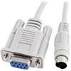 Ruilogod VGA a PS / 2 Mini Din 6 Pin Keyboard Monitor Mouse KVM Cable 10ft