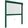 Zanzanet Zanzariera verticale per finestre 32 mm Mini ultra sottile su misura personalizzabile a rullo con molla telaio con profilo robusto e resistente in alluminio Made in Italy Verde