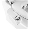 BioBidet Bio Bidet, SlimEdge, accessorio bidet per WC, non elettrico, con doppio ugello autopulente per lavaggio anteriore/posteriore con acqua fredda, pressione idrica regolabile, design ultra sottile, bianco