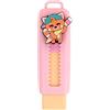 Mr. Wonderful Gomma da Cancellare con Custodia Dosatrice Panda Rosso - Gomma Retrattile con Rotella
