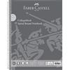 Faber-Castell Faber Castell 10418 - Quaderno DIN A4, 80 fogli / 90 g/m², certificato FSC, carta senza pasta di legno, Made in Germany, a righe, bordo su entrambi i lati, 1 pezzo