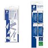 Staedtler 557 10 Noris Math Kit Di Strumenti Per Le Prime Lezioni Di Matematica: Matita, Temperino, Compasso, Righello, Squadre, Goniometro & Confezione Da 4 Gomme Per Cancellare Mars Plastic Bianco