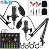 Kit Attrezzatura Podcast per 2, Persone Con Modulatore Vocale & Microfono a Cond