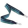 YMYGCC Tracolla for borsa in tela for tracolla di lusso da donna, larga, accessori for ricambio(Blue Silver Hook,Length 80cm Width3.8)