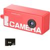 JTQYFI Portachiavi portatile per fotocamera, action camera, supporta 1080p, videocamera, videoregistratore per studenti, viaggi leggeri