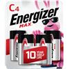 Energizer E93BP-4 - Batteria per uso domestico, tipo C, alcalina, 1,5 V, batterie (batteria monouso, C, alcalina, cilindrica, 1,5 V, 4 pezzi)