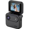 ComfyHarbor Action Camera 4K con funzione di acquisizione del campo a 360 gradi Flip Screen Funzione stabilizzazione dell'immagine e tempo di ricarica di circa 1 ora (nero)