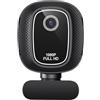 Wablissia Webcam USB 4K con copertura per privacy, videocamera per videoconferenze ad alta definizione per streaming live, insegnamento online e riunioni professionali, compatibile con (1080)
