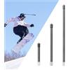 SEASKY T1-1 1/4 filettatura a vite in fibra di carbonio Extension Rod Kit con adattatore 1/4 telecamera sportiva Third Person View accessori video per Insta360 X5 X4 X3 X2 X RS per GoPro Max 360