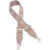 YMYGCC Accessori for borse Tracolla singola regolabile a tracolla Borsa versatile Sostituzione in tela(Pink two powder)