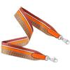 YMYGCC Tracolla for borsa in tela for tracolla di lusso da donna, larga, accessori for ricambio(Orange Silver Hook,Length 70cm Width3.8)