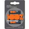 Well Bat-R6/alk-BL4 PP Alkaline Battery R6 (AA) 4 pz/BLISTER Peak Power trasparente