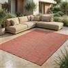 Jimri Tappeto per interni ed esterni, resistente alle intemperie, per balcone, terrazza, giardino, soggiorno, cucina, tappeto resistente ai raggi UV e all'acqua, misura: 120 x 160 cm, arcobaleno