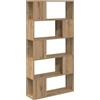 Mhdvray Mobile TV da parete marrone, mensola sospesa in legno, 80 x 24 x 156 cm, set con 4 ripiani, mobile TV salvaspazio e mensola da parete per soggiorno