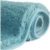 FCSDETAIL Tappeti da Bagno a Pelo Lungo Antiscivolo 50X80 cm, Tappetino Lavabile in Lavatrice con Microfibre Morbide Assorbenti per Vasca, Doccia e Bagno