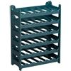 CookandSupply Cantinetta Vino Portabottiglie Effetto Pelle, Verde Petrolio, 36 Bottiglie | CookandSupply x TheWV, Cantinetta Modulare Impilabile in Palastica, 6 Bottiglie per Modulo, Scaffale Portavino Salvaspazio