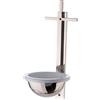 Holyart Acquasantiere: Acquasantiera croce latina ottone nichelato 31 cm