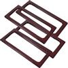 COOPHYA Manici per Borsa in Legno Lucidato 4 Pezzi Stile retrò per Fai da Te Pratici e Unici per Portafoglio e Borsa a Mano