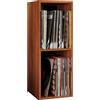 VCM - Scaffale per dischi in vinile, per mobili e mobili, in legno di noce