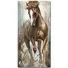 Five-Seller Quadri Verticali Moderni con Quadri di Cavalli su Tela sul Muro Stampe di Poster su Tela per Decorazioni per La Casa (Art-1,50x100cm(Senza Cornice))
