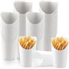 FWEEK 100 bicchieri di carta kraft per patatine fritte, 12 oz bianche, in carta kraft, per snack e patatine fritte, popcorn e gelato