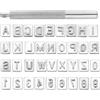 PATIKIL Set di Timbri in Metallo per Lettere Numeri, Set di Timbri 26 Lettere 10 Numeri Punzonatura in Pelle Cintura Cappello Scarpe Lavorazione Artigianale, Stile 2