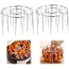Stonivislyt Griglia per friggitrice ad aria, in acciaio inox, resistente al calore, supporto verticale per barbecue, spiedini, riutilizzabile, antiruggine, per friggitrice ad aria,antiruggine,per Pancetta e Poll