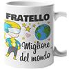 Colorfamily tazza mug Fratello sei la migliore del mondo idea regalo per il Fratello