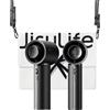 JISULIFE - Ventilatore a mano Pro1 Mini - Utilizzo raffinato: pelle sintetica Elite, potenza di raffreddamento di 30 ore, capsula aromatica, precisione a 100 velocità, ventilatore portatile da viaggio