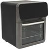Haitiahote Forno elettrico 1350 W, funzione visiva, 13 l, 15-60 minuti, 200 °C, per scongelare, cuocere e grigliare varie prelibatezze