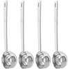 Veemoon Set di 4 misurini da caffè - 20 ml, 1-1/3 cucchiai - Cucchiaio dosatore in acciaio inox con manico lungo per caffè macinato, dolci, cucina, tè, polveri, alimenti secchi e spezie.