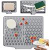 RoseFlower Tappetino scolapiatti in silicone, resistente al calore e antiscivolo tappetino lavello cucina ideale per il piano di lavoro della cucina, sottopiatti, gocciolatoio per lavello
