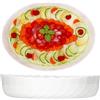 MamboCat Trianon - Set di 2 pirofile, ovali, grandi, 3 litri, in vetro bianco con rilievo, 37 x 28,5 x 8,5 cm, per lasagne, tiramisù, gratin, torte & Co I