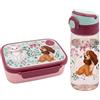 Diakakis Aristocrats Marie Cat, set per il pranzo per bambini, con contenitore per sandwich e borraccia da 500 ml, per scuola, viaggi, senza BPA