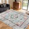 CHOSHOME Tappeto Soggiorno Classico Tappeti Soggiorno Tappeti Camera da Letto Tappeti Vintage Salotto Grandi Dimensioni Tappeto Pelo Corto Orientale Tappeto Stile Antiscivolo 200X290CM