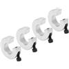 GOHAPY 4 collari di arresto for guide lineari, anelli fissaggio limite con vite M4 for SBR20, for alberi diametro del foro 20 mm