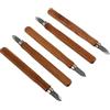 Lurrose Coltelli da Intaglio Impugnatura Comoda Set di 5 in Legno Marrone per Lavorazione Legno e Creazione di Design Artigianali