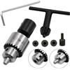 Filteilect JT0 Mandrino per alberi motore elettrico con gamma di serraggio da 0 34 mm, compatibile con macchine per fresatura, tornio, foratura e lavorazione del legno (6 mm)