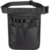 Smarbettiy Marsupio multiuso con tasche multiple, custodia per attrezzi Oxford e cintura regolabile per elettricista, assistente veterinario, porta attrezzi dentali, organizer per scrub (nero)