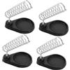 Lurrose 4 Pezzi Rastrelliera di saldatura rotonda magnetico saldare stand In piedi piccolo ferri da saldatura supporto di saldatura con base stabile base di saldatura ferro da stiro Nero