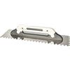 KOTARBAU® Tagliere in acciaio inox, 480 x 130 mm, spatola dentata, 10 x 10 mm, per colla, spatola dentata