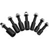 HEIBTENY Kit adattatore mandrino per smerigliatrice da banco alberi motore che supportano diametri multipli tra cui 5 mm, 6 mm, 8 mm, 10 mm, 12 mm, 14 mm e 16 mm (10 mm)