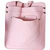 Sogoluat Marsupio da giardinaggio in pelle con tasche multiple, per composizioni floreali e cura delle piante, borsa da cintura regolabile, per giardinieri, cintura per attrezzi floreale (rosa)