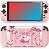 doepeBAE Custodia Switch 2 (2025) in TPU Ultra-Sottile Antiscivolo, Compatibile con Dock e Ricarica Senza Rimuovere la Cover, Protezione Antiurto con Copri Joystick (Pink1)