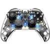 HEIBTENY Controller di gioco wireless trasparente con joystick in fibra di carbonio e trigger effetto Hall, design ergonomico e leggero, per Switch, per iOS, per Android per PC